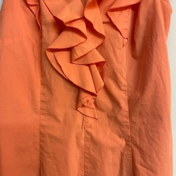 Worthington stretch orange sleeveless top size medium - Picture 3 of 8